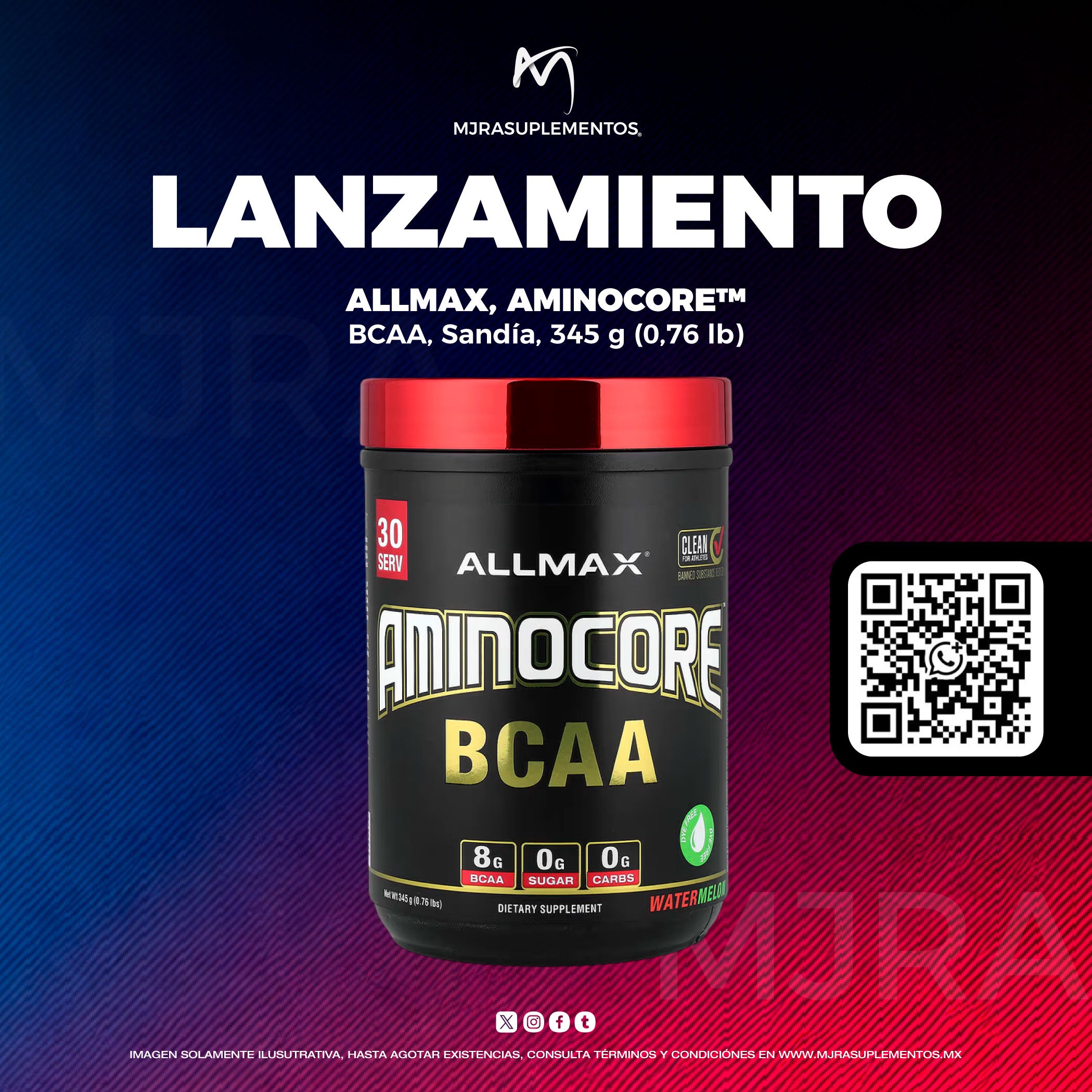 ALLMAX AMINOCORE BCAA SANDIA